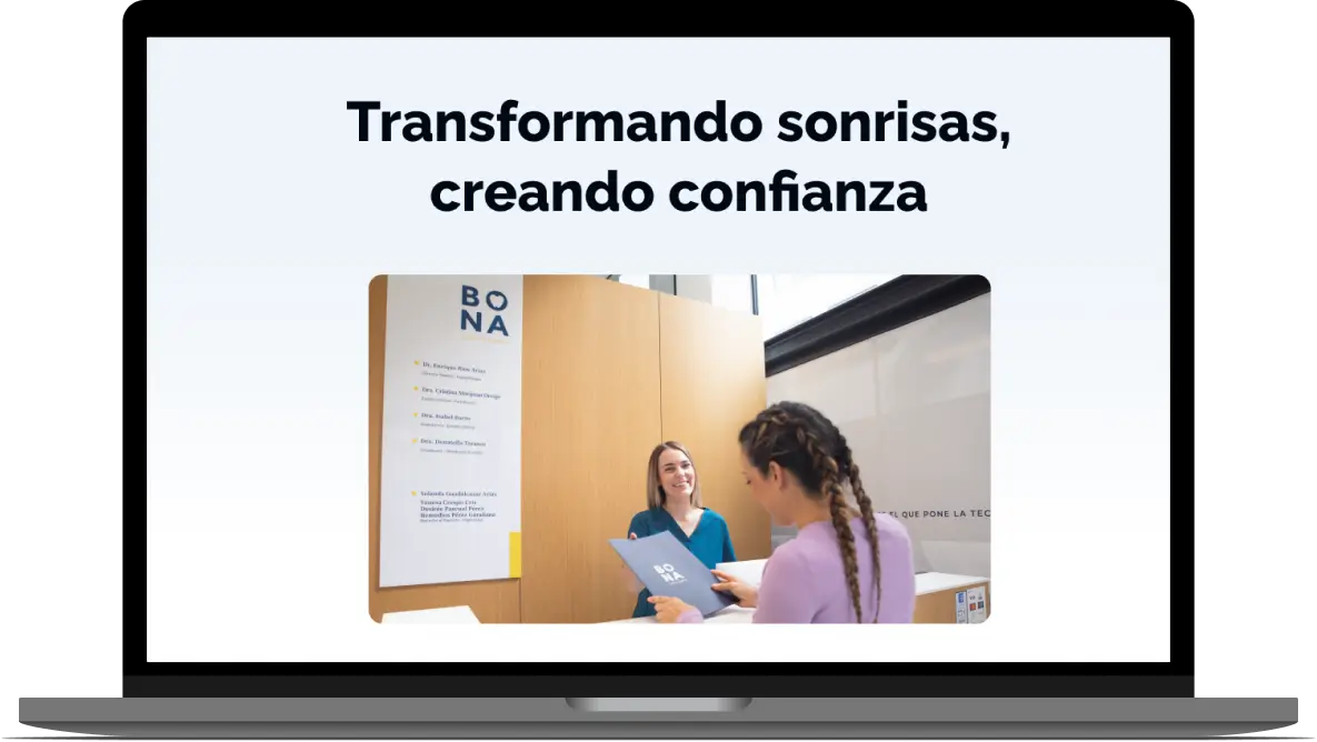 Clínica Dental Bona website