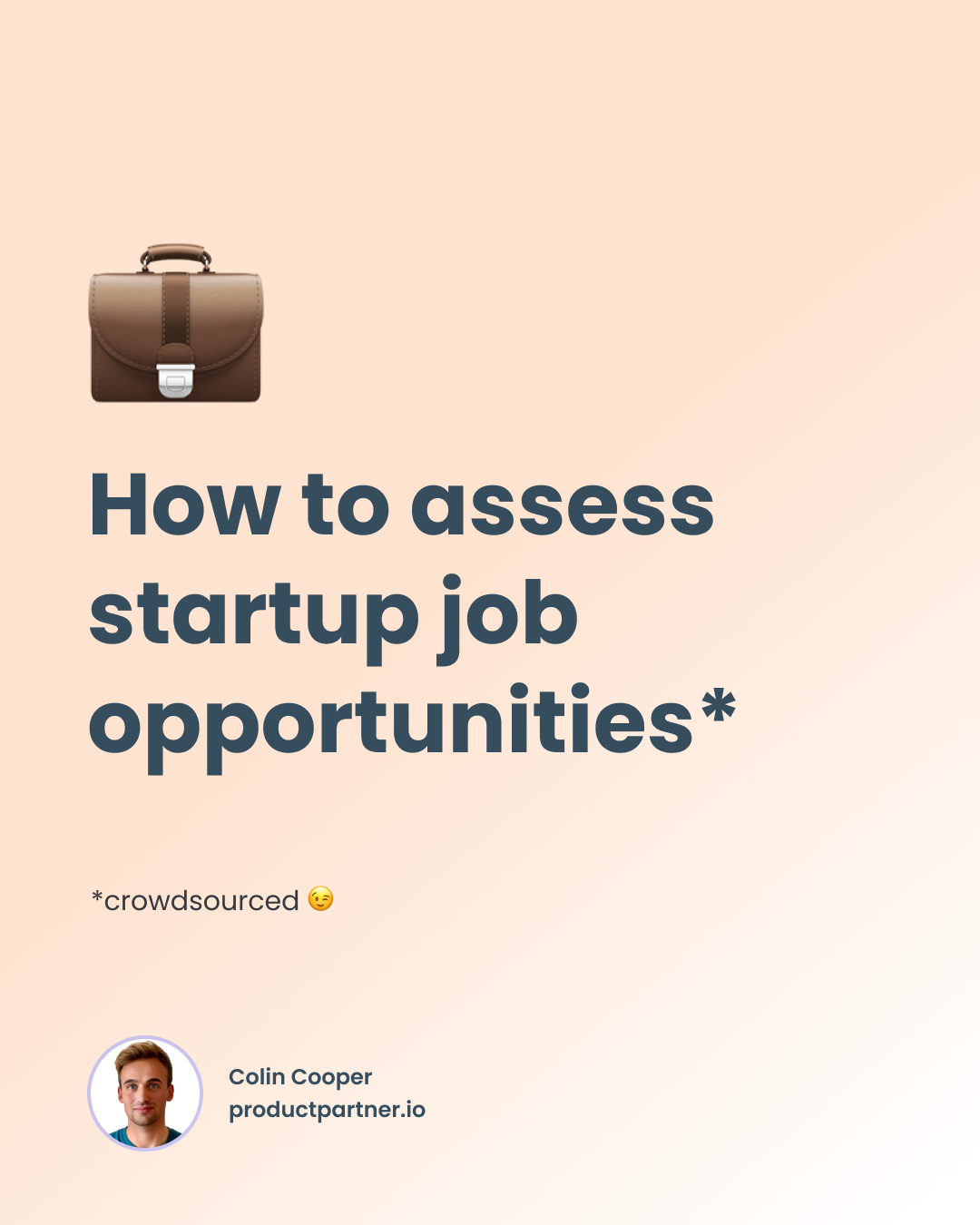 How to assess startup job opportunities